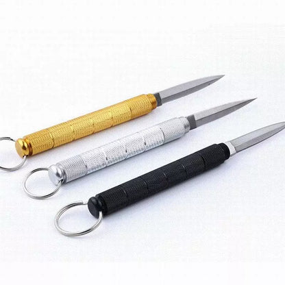 EZÜST SZÍNŰ KÉS KUPAKKAL